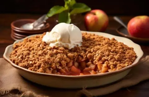 Совршен десерт за студени денови: Зимски „Crumble“ од јаболка и овесни снегулки