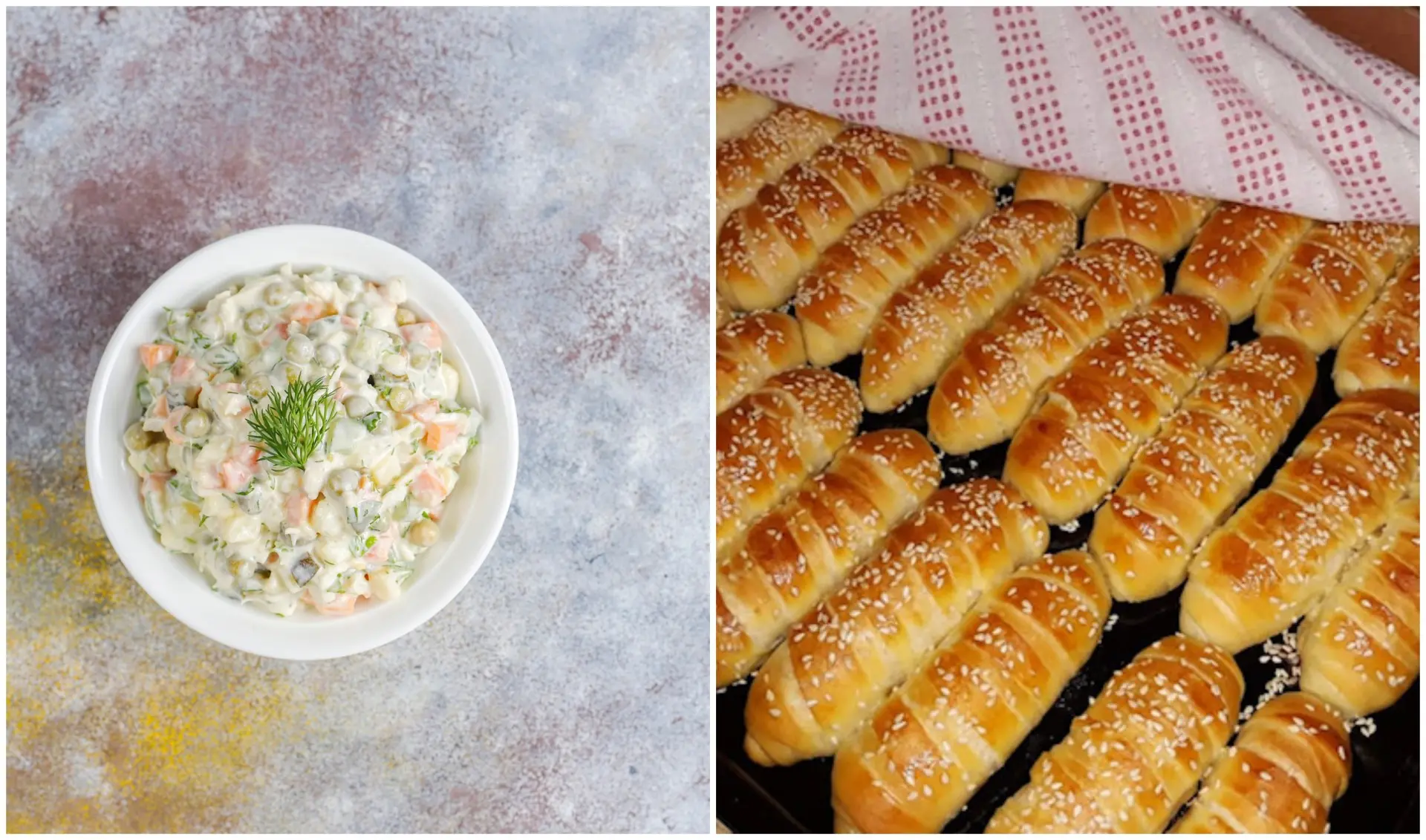 Зошто домашните кифлички и руската салата се главен симбол за Нова година?