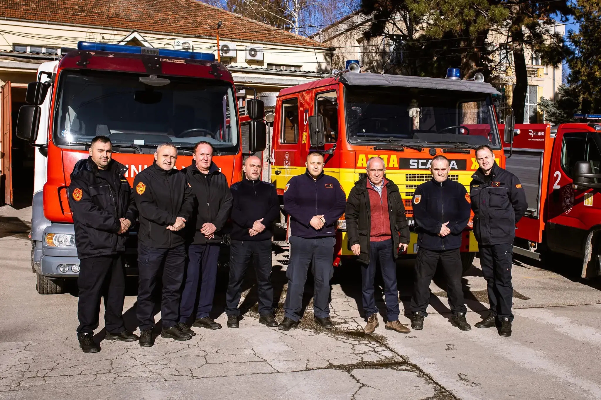 Коњановски ги посети пожарникарите: Новата година започна мирно во Битола