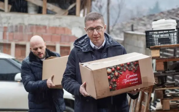 Мицкоски: Бадник не е само ден, туку порака дека заедништвото, љубовта и солидарноста нe прават посилни