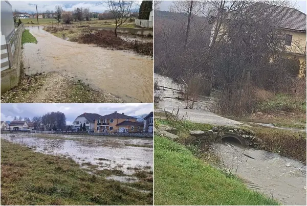 Евакуација во Кичево и поплавени подруми во Охрид по обилните дождови