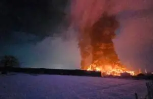 Видео:Голем пожар во  фабриката „Комодита“ на Косово