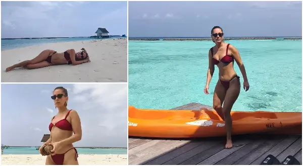 Празници под палми: Оваа наша пејачка ја започна новата година на егзотична дестинација покрај тиркизно море