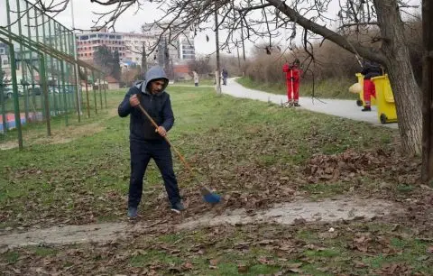 Акција за чистење и уредување на трим-патеката во Кисела Вода