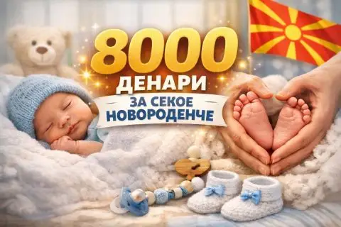 По 8.000 денари за секое новороденче во Гази Баба