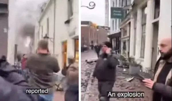 📷 ЕКСПЛОЗИЈА ГО ПОТРЕСЕ ЦЕНТАРОТ НА УТРЕХТ Четири повредени, неколку згради урнати