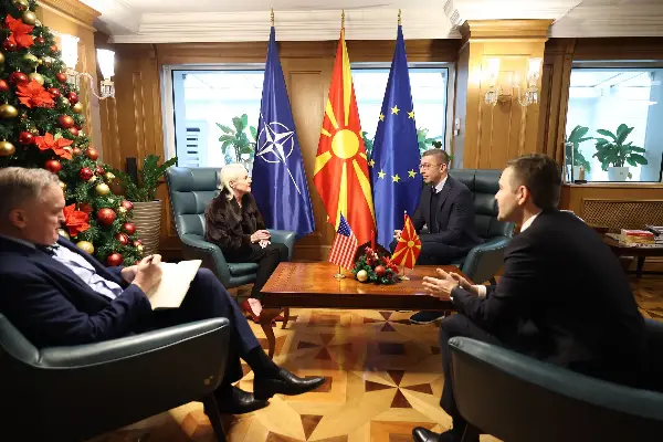 Мицкоски на проштална средба со Агелер: благодарност за ангажманот, поддршката и придонесот во унапредувањето на односите меѓу двете држави