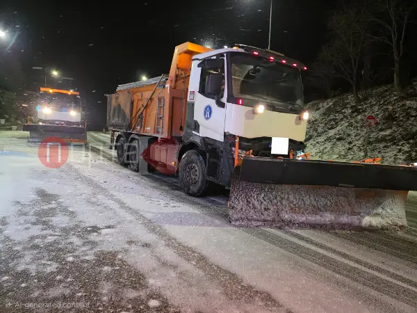 Кичево-Гостивар, забрана за тешки товарни возила поради снег
