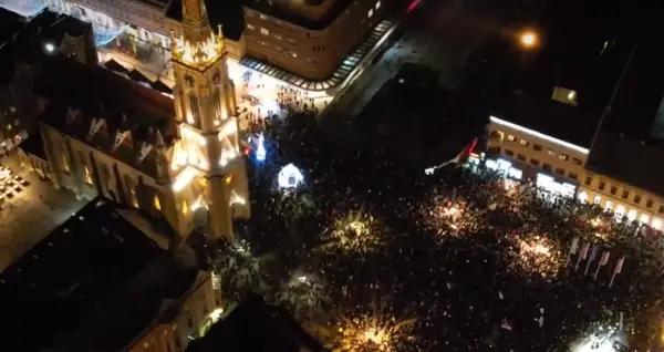Во Нови Сад почна протест под мотото „Што значи победа?“