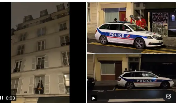 (Видео) Подот попуштил за време на забава: се урна цел кат од зграда во Париз, има повредени