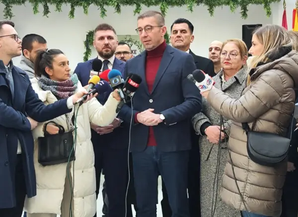 Мицкоски за неучеството на СДСМ на лидерската средба: На политичката сцена празен простор не останува