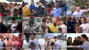 Се потсетуваме, најсреќните на Водици во Гостивар кои го извадија крстот од Вардар