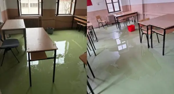 ПРОКАПЕ ПОКРИВОТ ВО БИТОЛСКОТО ШКОЛО „ГОЦЕ ДЕЛЧЕВ“ ПРОГЛАСЕНО ЗА КУЛТУРНО НАСЛЕДСТВО, ДИРЕКТОРКАТА ВЕЛИ НАСКОРО ЌЕ СЕ РЕКОНСТРУИРА