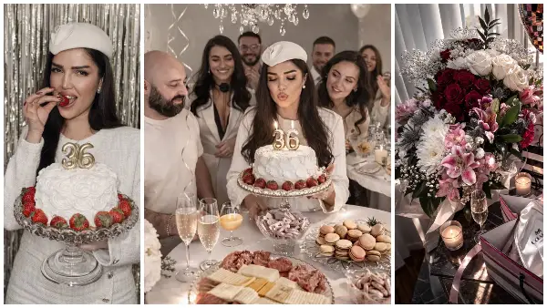 Забава во бело со балони и торта со јагоди - Дизајнерката Ива Спасовска прослави роденден во Чикаго