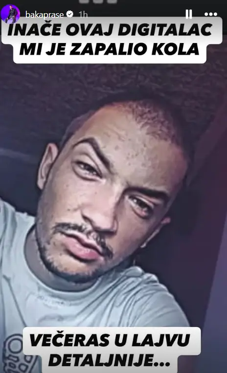 (ФОТО) „Овој тип ми го запали автомобилот“: Бака Прасе го покажува лицето на човекот осомничен за запалување на неговиот Брабус