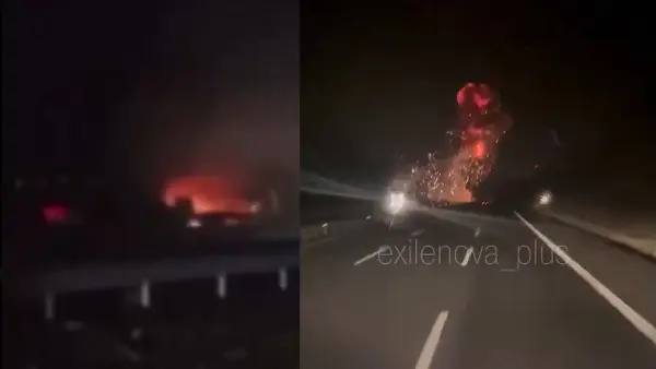 Се урна воен авион среде автопат во Турција, загина пилотот