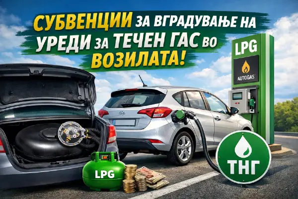 Гази Баба ќе субвенционира вградување на уреди за течен гас/метан или друг вид на алтернативно гориво во возилата