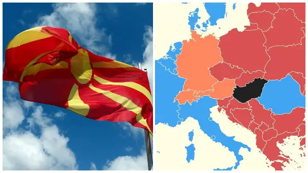 Македонија е во црвено:  Мапа на ЕУ стана хит на социјалните мрежи - Зошто?
