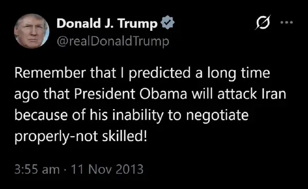 Од критики до напад: Што викаше Трамп за Иран пред 13 години