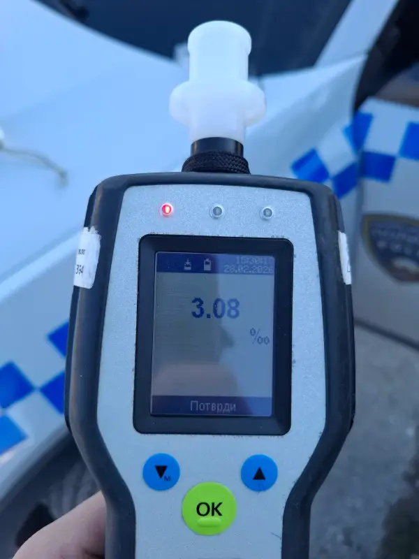 Кумановец фатен зад волан со 3,08 промили алкохол