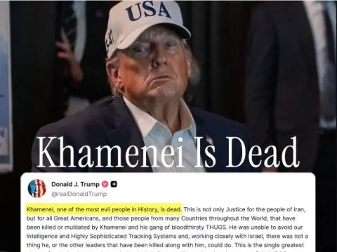 Трамп: Хамнеи е мртов, беше еден од најзлобните луѓе во историјата