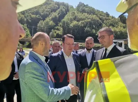 Мицкоски на пуштање во употреба на реконструираната обиколница Крива Паланка