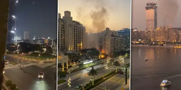 Најнови вести од Дубаи: Експлозии одекнуваат, луѓе во засолништа, аеродроми блокирани, луксузни хотели во пламен