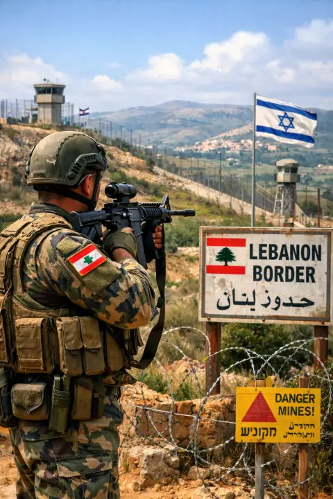 Либанската армија се повлекува од своите позиции во близина на границата со Израел