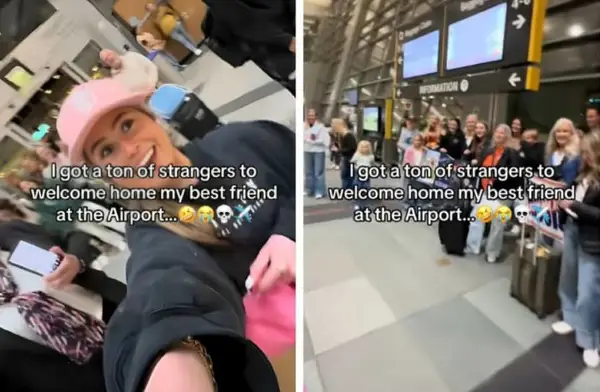 Меган ја пречека својата пријателка на аеродром- снимката е хит со 28 милиони прегледи (ВИДЕО)