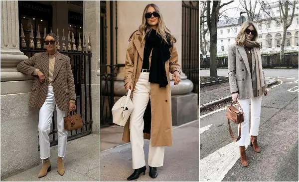 5 модни комбинации со бели панталони кои ќе ве доближат до пролетта