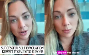 ВИДЕО | Американска блогерка за бегството од Кувајт поради нападите: Возевме 8 часа низ пустината