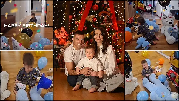 Малиот Ноах наполни една година – изненадување со балони и играчки во домот на Љупчо Николовски (ВИДЕО)